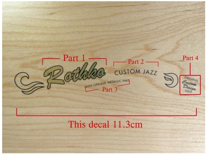 Jazzmaster Decal