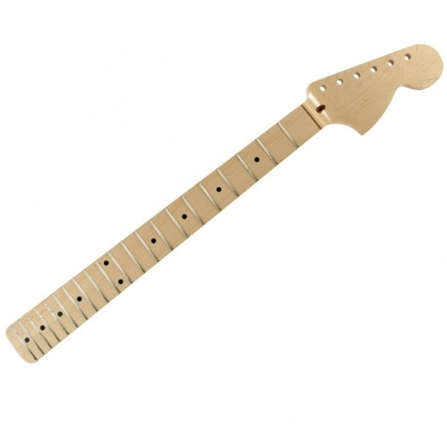 Strat Neck- Maple Clear Gloss Large Headstock